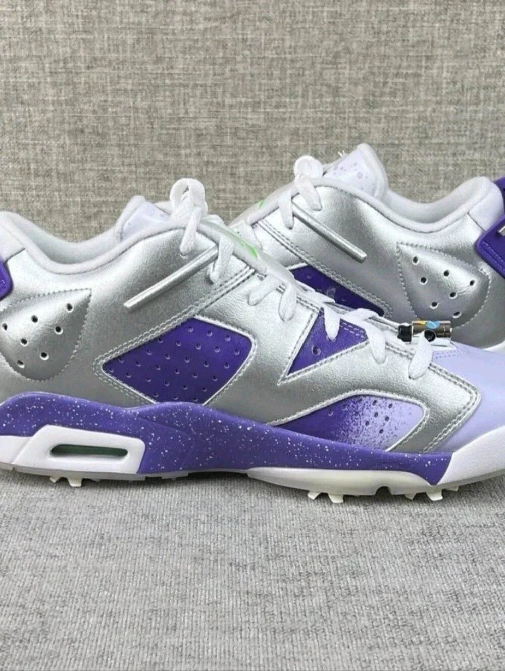 Nike Air Jordan 6 Retro NRG Low Golf US Open Silver Purple FD0205-055 Men’s 10